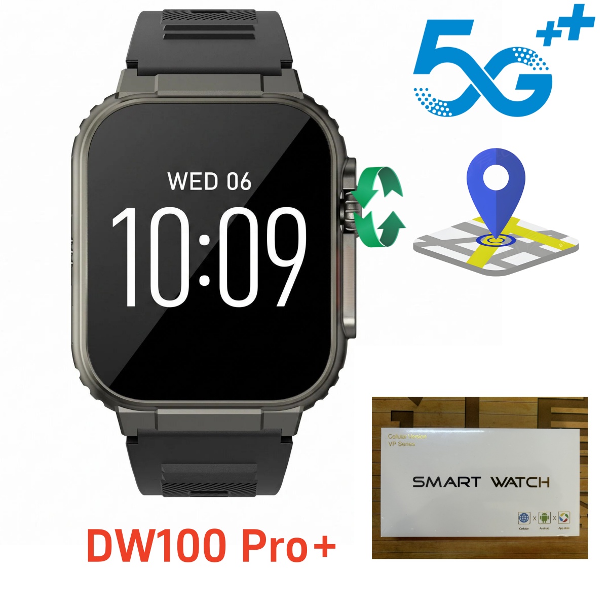 Heart Rate Gps Watch - Reloj Inteligente DW100 Pro Plus con