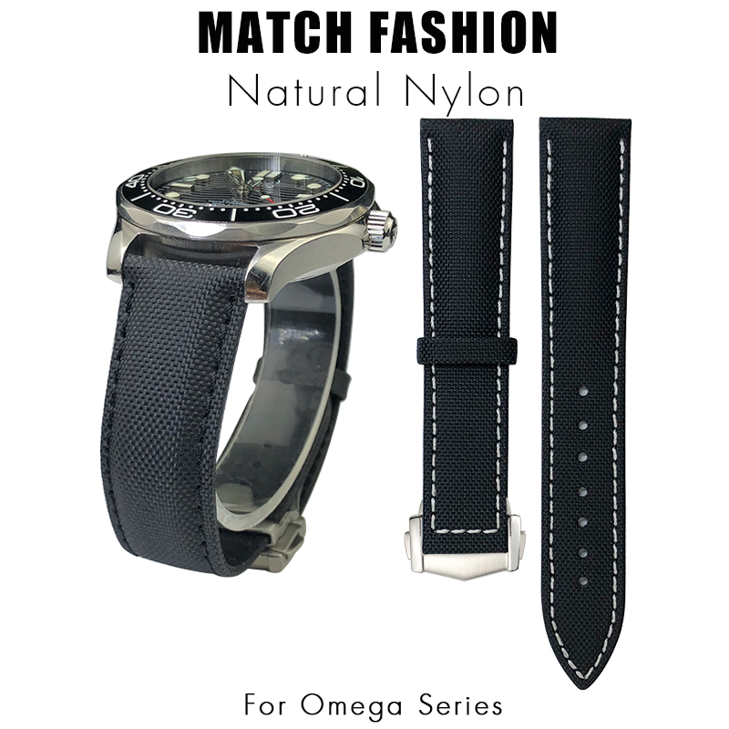 Omega Watch Speedmaster - Correa de reloj de nailon y