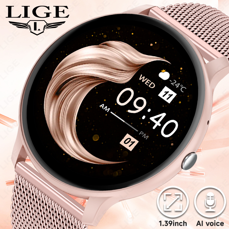 Watches Ladies Smartwatch - Reloj inteligente con llamadas Bluetooth para