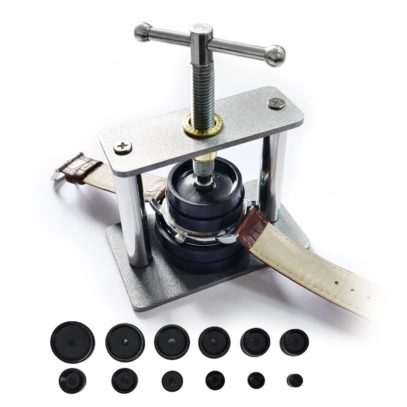 Crystal Press Tool - Juego de prensa de reloj profesional,