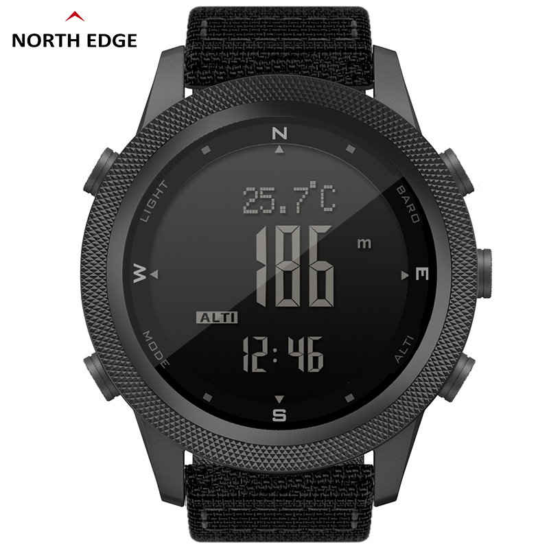 Altimeter Compass Watch - NORTH EDGE-reloj Digital APACHE-46 para hombre,