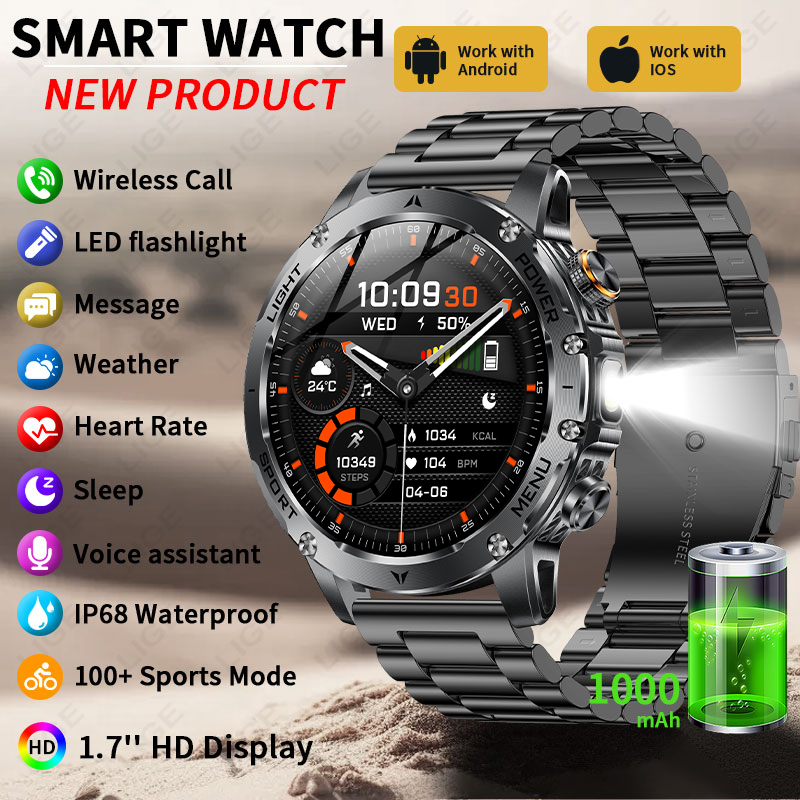 Smartwatch Running Watches For Men - Nuevo reloj inteligente con batería de