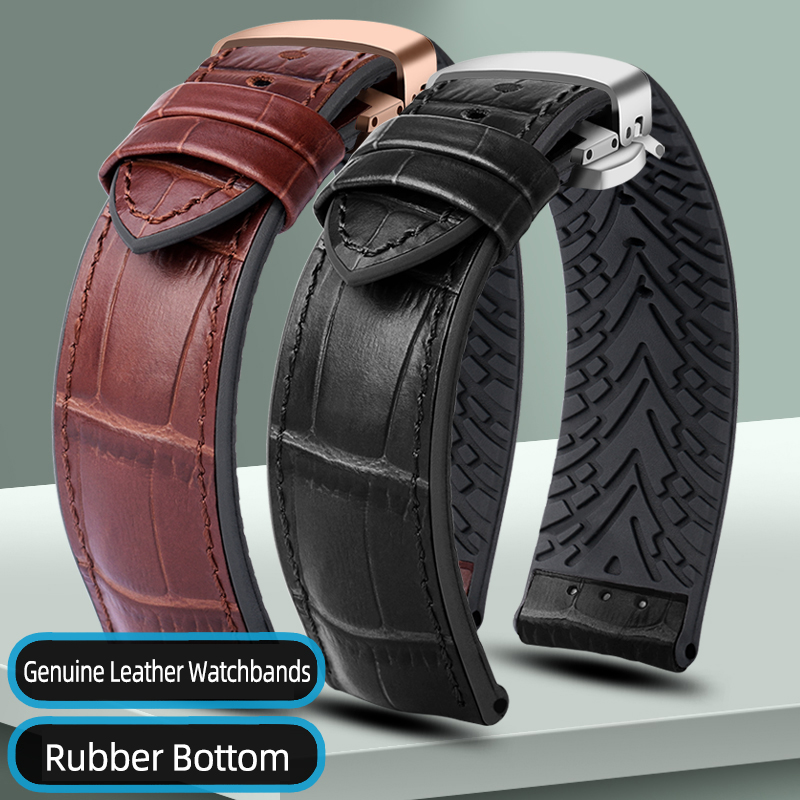 Omega Watch Speedmaster - Correas de reloj de cuero genuino,