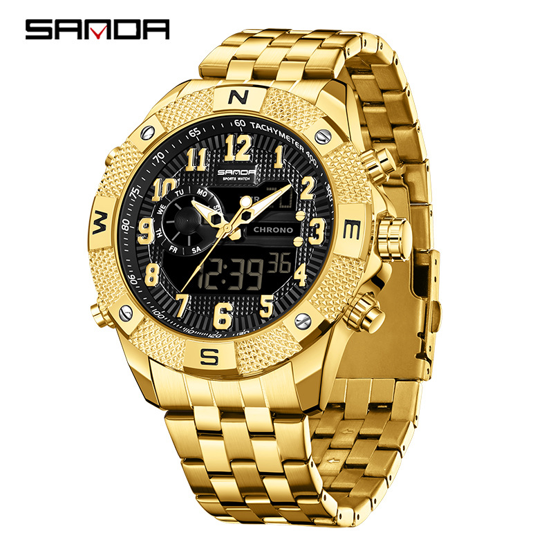 Smartwatch Trending Watches For Men - Reloj electrónico SANDA para jóvenes, moderno,
