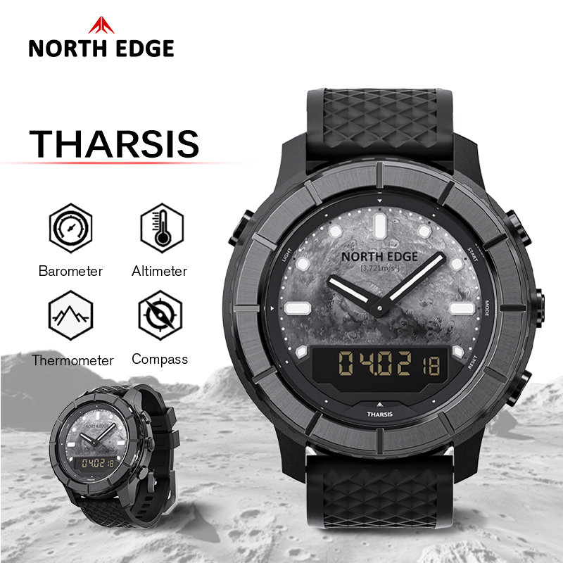 Altimeter Compass Watch - Reloj Digital de Fibra de Carbono