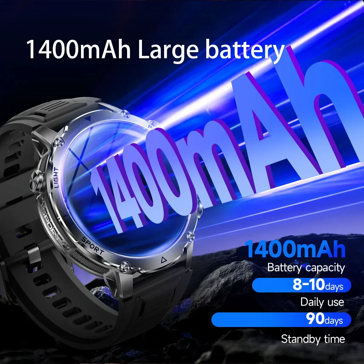 Reloj inteligente con batería  - Smartwatch Branded Watches For Men reseña y precio