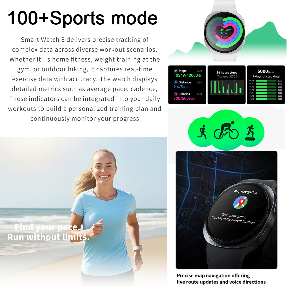 Reloj Inteligente 2026 con GPS - Heart Rate Gps Watch reseña y precio