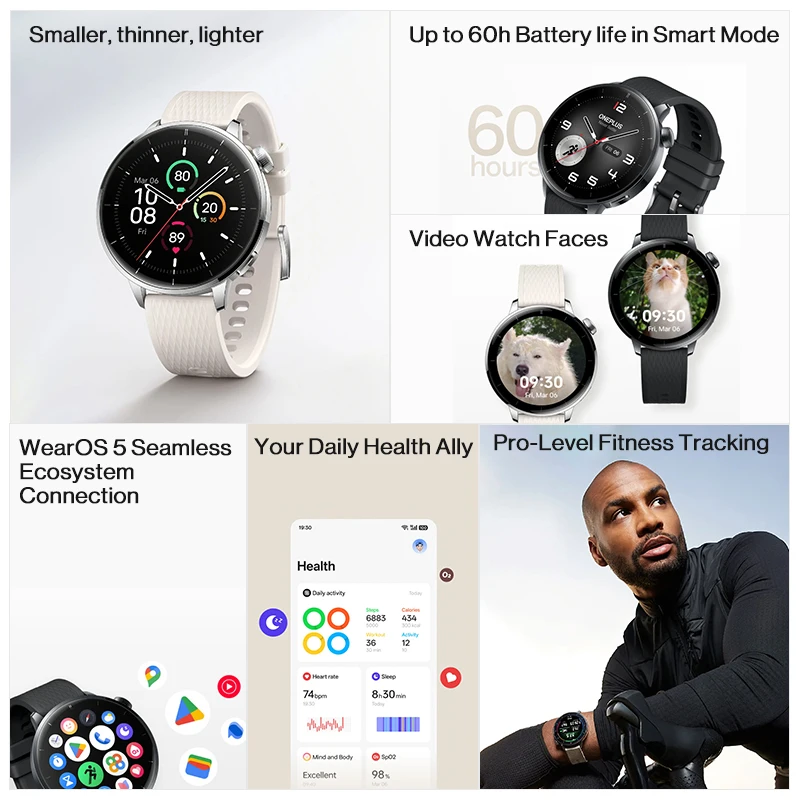 Versión global OnePlus Watch 3 - Heart Rate Gps Watch reseña y precio