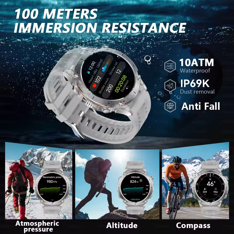 Nuevo reloj inteligente milita - Heart Rate Gps Watch reseña y precio