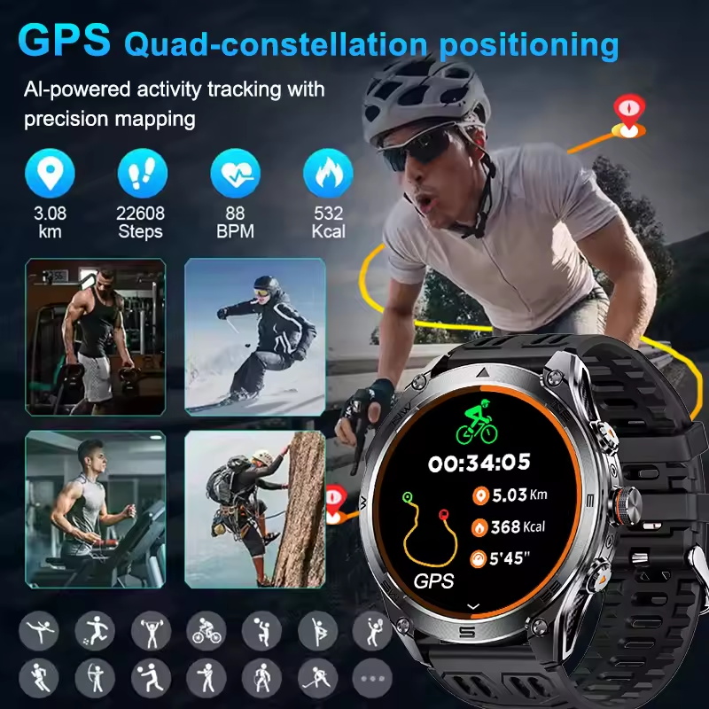 Reloj inteligente deportivo de - Smartwatch Running Watches For Men reseña y precio