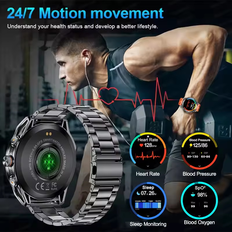 Reloj inteligente deportivo de - Smartwatch Running Watches For Men reseña y precio