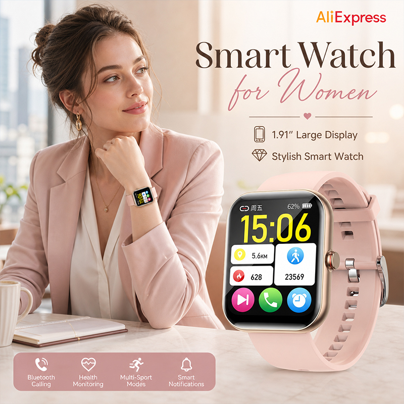 Reloj inteligente para mujer c - Watches Ladies Smartwatch reseña y precio