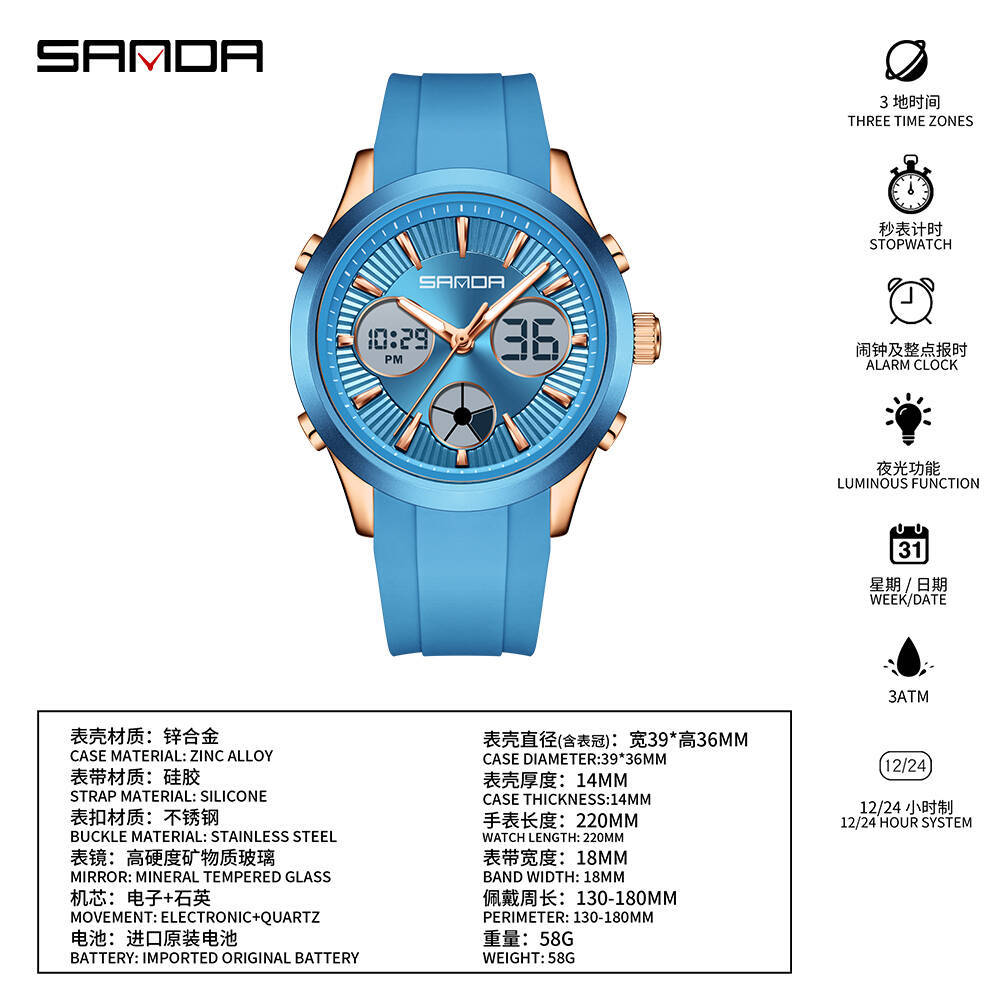 Reloj Electrónico SANDA Lumino - Watches Ladies Smartwatch reseña y precio