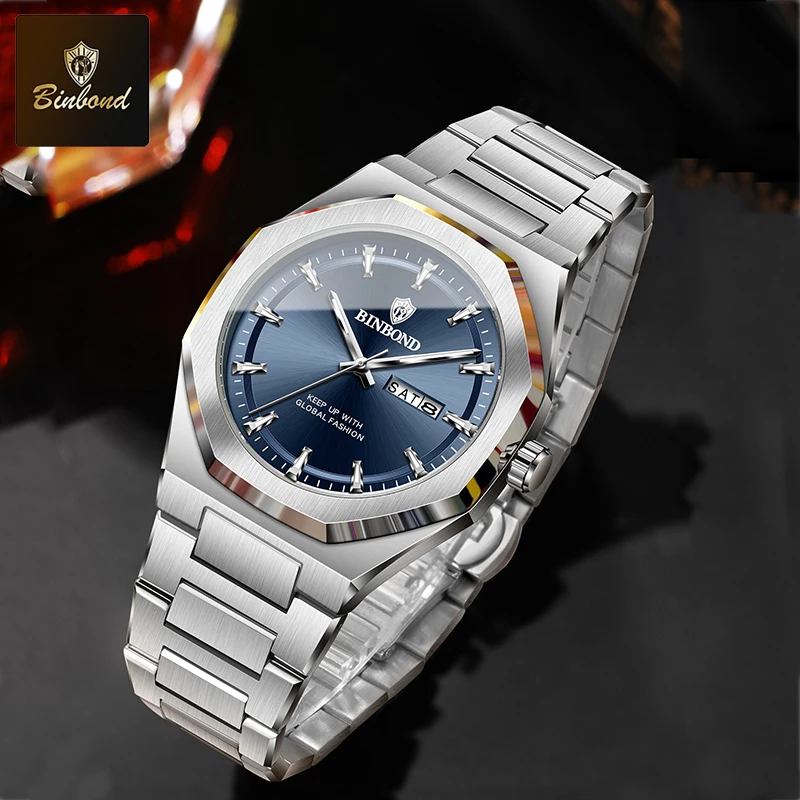 BINBOND, reloj de cuarzo a la  - Smartwatch Trending Watches For Men reseña y precio