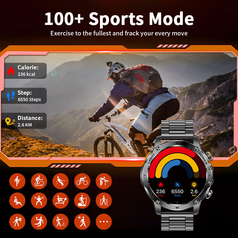 Nuevo reloj inteligente con ba - Smartwatch Running Watches For Men reseña y precio