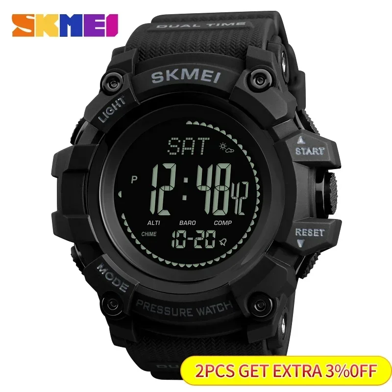 SKMEI 1358 altímetro rastreado - Altimeter Compass Watch reseña y precio