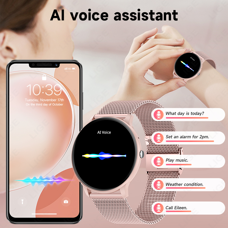 Reloj inteligente LIGE resiste - Watches Ladies Smartwatch reseña y precio