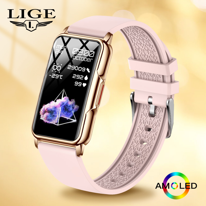 LIGE podómetro Bluetooth llama - Watches Ladies Smartwatch reseña y precio