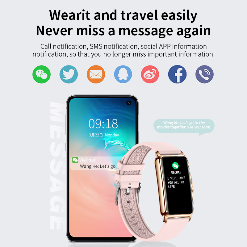 LIGE podómetro Bluetooth llama - Watches Ladies Smartwatch reseña y precio